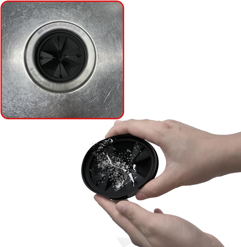 Anglepingping 3 1/8" Garbage Disposal Sink Baffle QCB-AM Splash Guard for Insinkerator, Garbage Disposal Quiet Collar Drain Plugs Cover Splash Guard Replacement for InSinkErator Evolution Series(Black) - Image 5